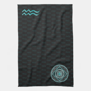 Aquarius Mandala Hand Towel Kökshandduk
