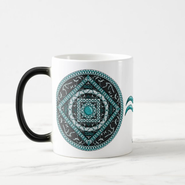 Aquarius Mandala Mugg (Vänster)