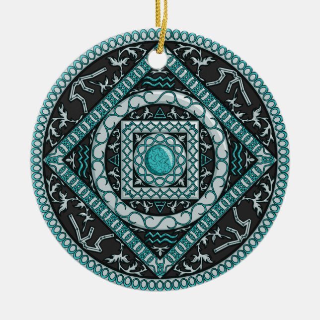 Aquarius Mandala Ornament (Framsidan)