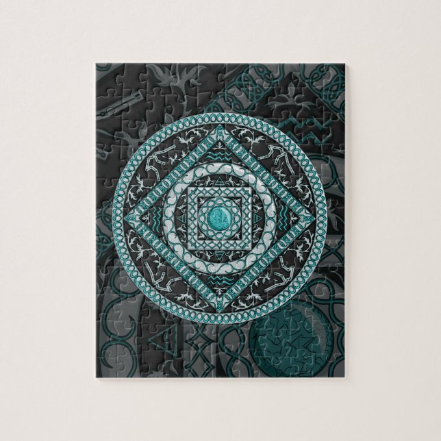 Aquarius Mandala Puzzle Pussel (Vertikal)