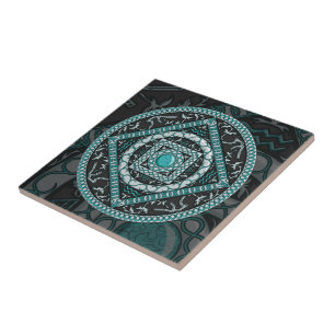 Aquarius Mandala Tile Kakelplatta