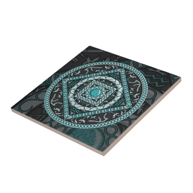 Aquarius Mandala Tile Kakelplatta (Sidan)