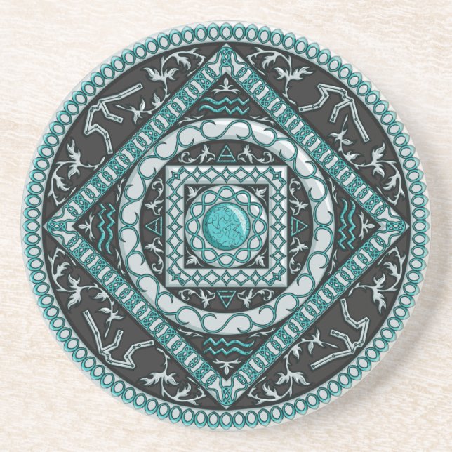 Aquarius Mandala Underlägg (Framsidan)