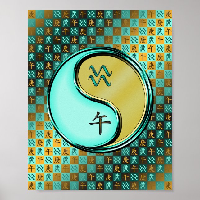 Aquarius & Metall Horse Poster (Framsidan)