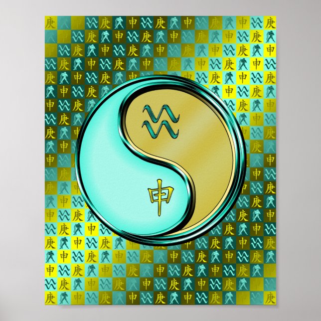 Aquarius & Metall Monkey Poster (Framsidan)