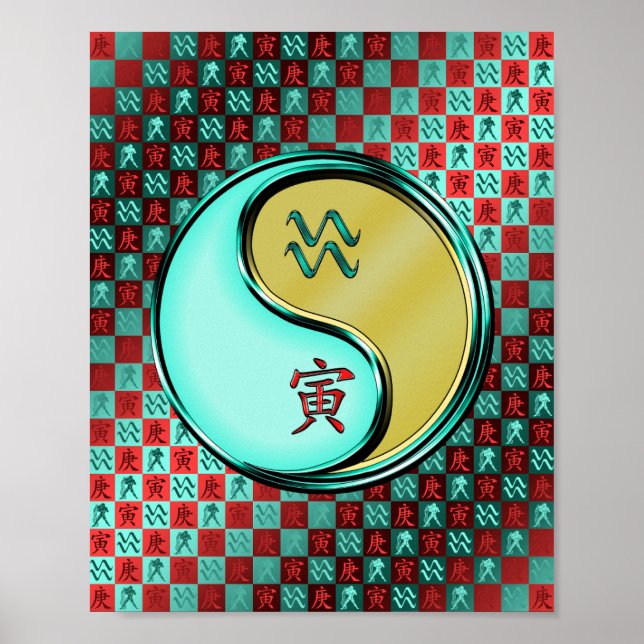 Aquarius & Metall Tiger Poster (Framsidan)