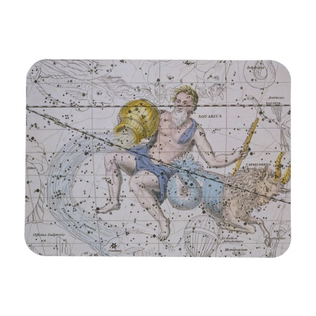 Aquarius och Capricorn från "A Celestial Atlas", Magnet (Horisontell)