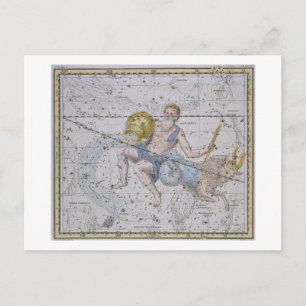 Aquarius och Capricorn från "A Celestial Atlas", Vykort