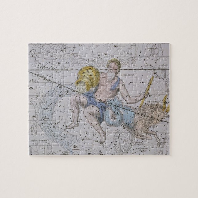 Aquarius och Capricorn, från "en himmelsk Pussel (Horisontell)