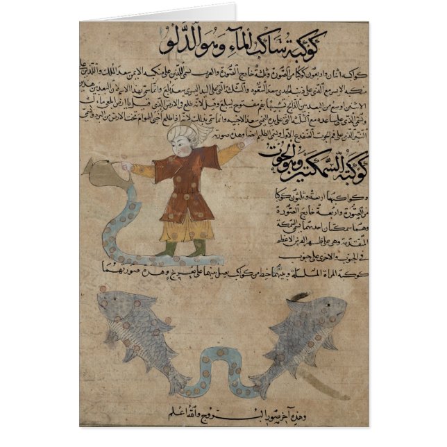 Aquarius och Pisces Hälsningskort (Framsidan)