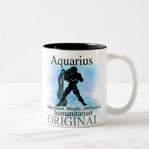 Aquarius om dig Två-Tonad mugg