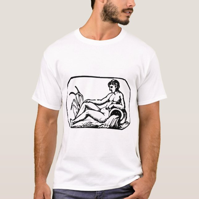 Aquarius - omärkta tee shirt (Framsida)