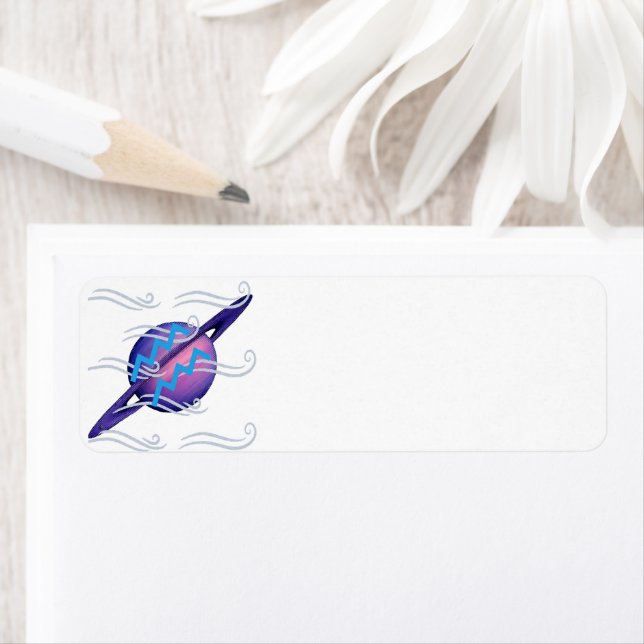 Aquarius Return Address Labels Returadress Etikett (Insitu)