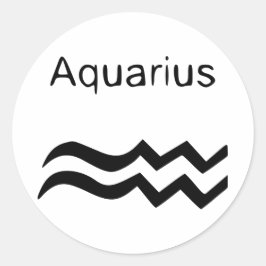 Aquarius Runt Klistermärke