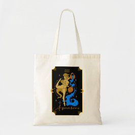 Aquarius Saucy Signs Astrological Tote Bag Tygkasse