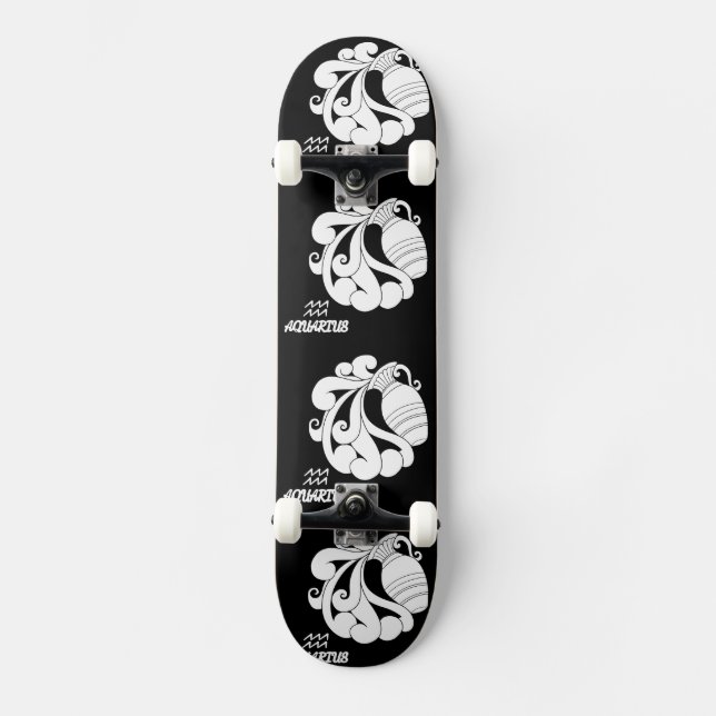 Aquarius Silhouette Mini Skateboard Bräda 18,5 Cm (Framsida)