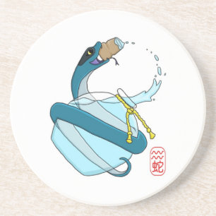 Aquarius/Snake Underlägg Sandsten