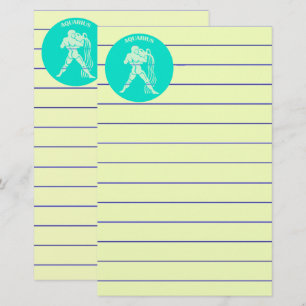 Aquarius Stationery Brevpapper