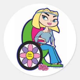 Aquarius Stickers Runt Klistermärke