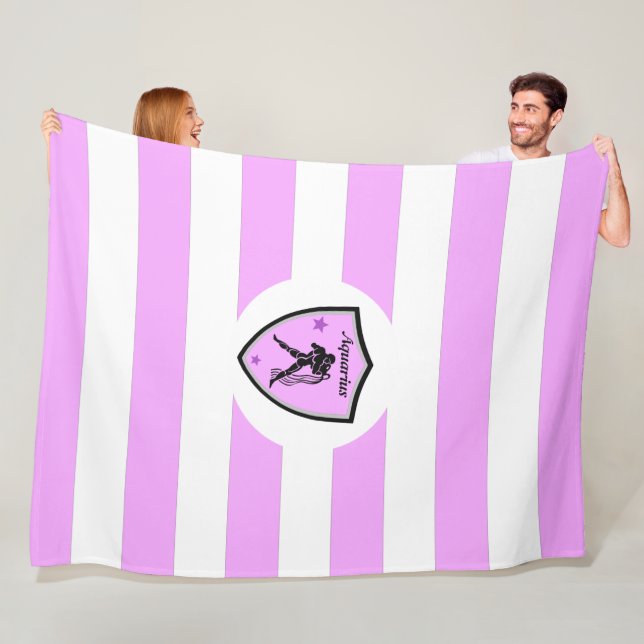 Aquarius symbol  fleecefilt (På plats)