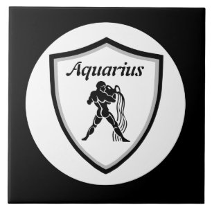 Aquarius symbol kakelplatta