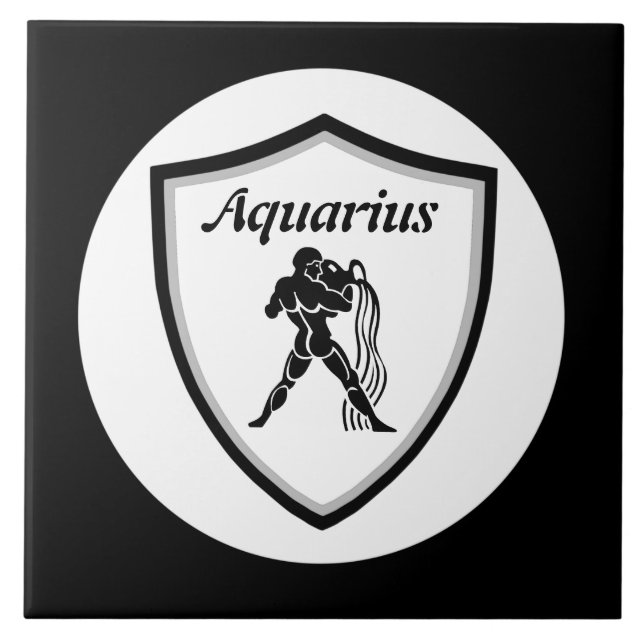 Aquarius symbol        kakelplatta (Framsidan)