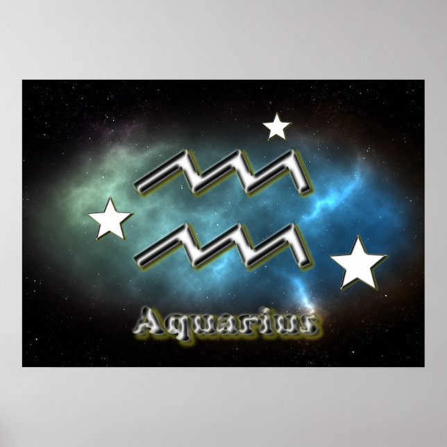 Aquarius symbol poster (Framsidan)
