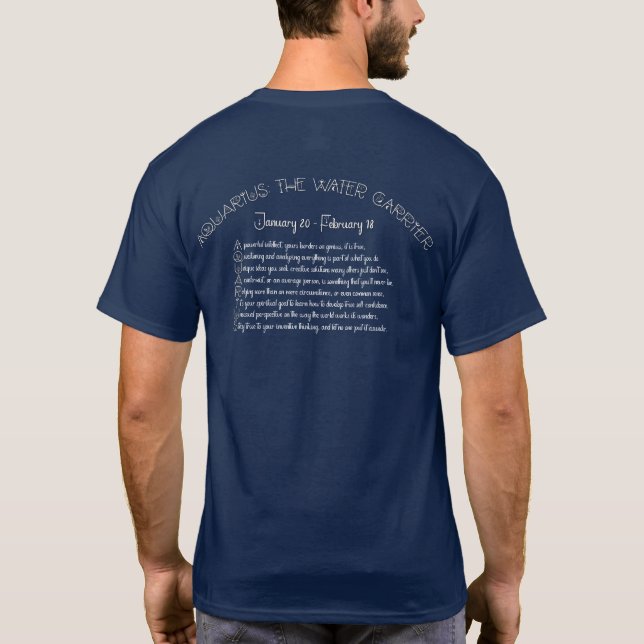 Aquarius T-Shirt - marinblå (Baksida)