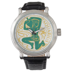 Aquarius-tecken på Zodiac Armbandsur