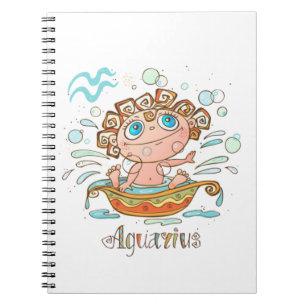 Aquarius Tecknad Baby Anteckningsbok