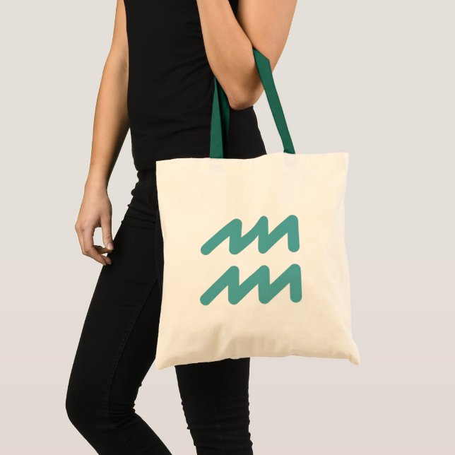 Aquarius Tote Bag Tygkasse (Framsida (produkt))
