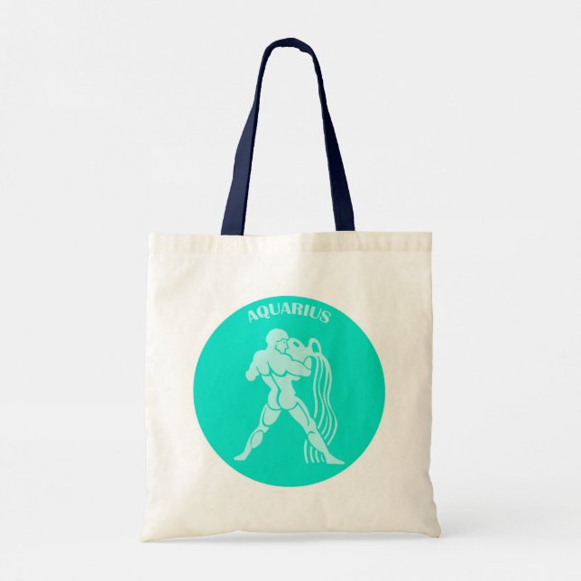 Aquarius Tote Bag Tygkasse (Baksida)