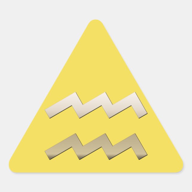 Aquarius Triangelformat Klistermärke (Framsida)