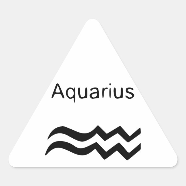 Aquarius Triangelformat Klistermärke (Framsida)