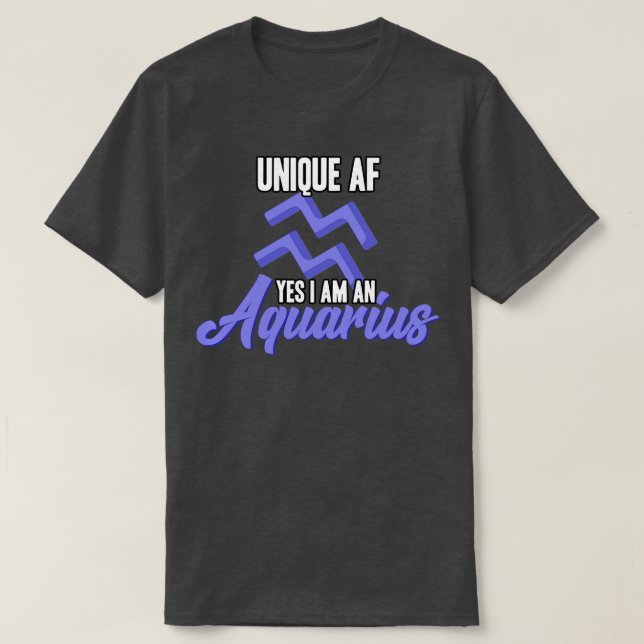 Aquarius Unik T Shirt (Design framsida)