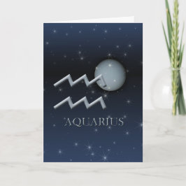 Aquarius Uranus Greeting Card Kort