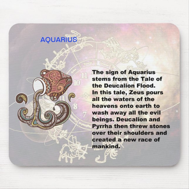 Aquarius Ursprung Mousepad Musmatta (Framsidan)