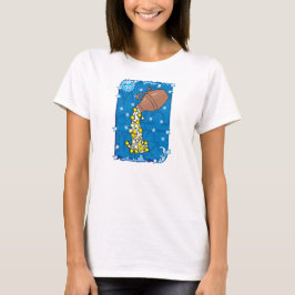 Aquarius Vas som häller vatten stjärnor på natten T-shirt
