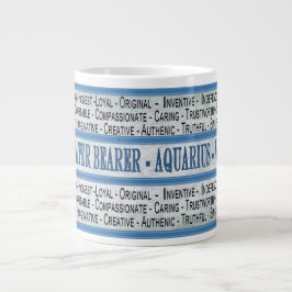 AQUARIUS - VATTEN BEARER - JUMBO MUGG - TEXT