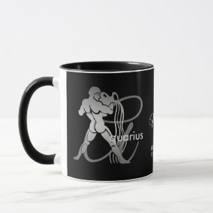 Aquarius ♒ Vatten Bearer - Zodiac-tecken Mugg