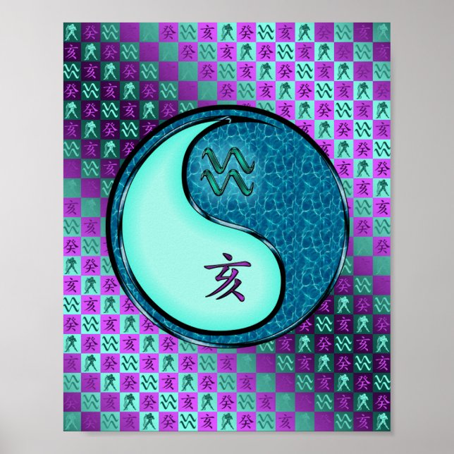 Aquarius & Vatten Boar Poster (Framsidan)