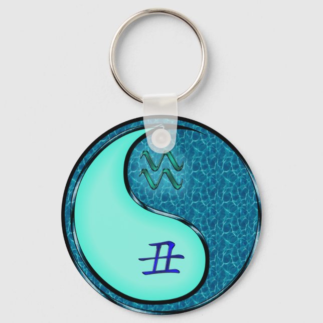 Aquarius & Vatten Ox Nyckelring (Framsida)