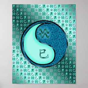 Aquarius & Vatten Snake Poster