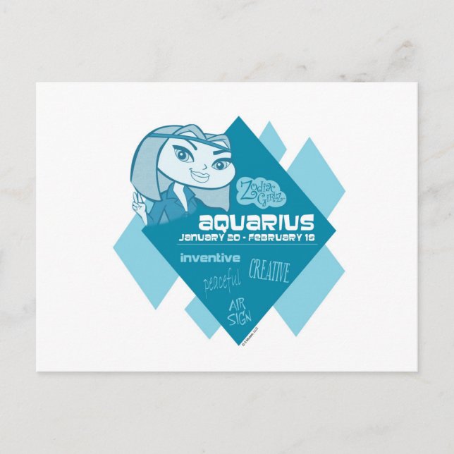 Aquarius vycard vykort (Framsida)