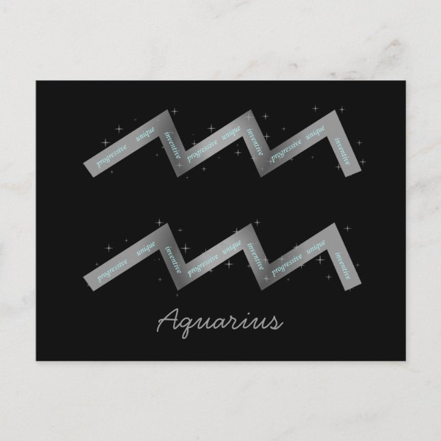 Aquarius vycard vykort (Framsida)