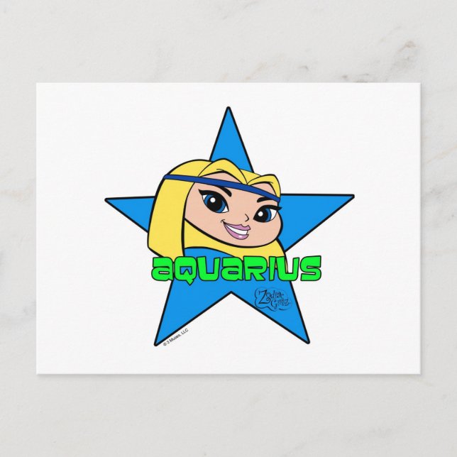 Aquarius vycard vykort (Framsida)