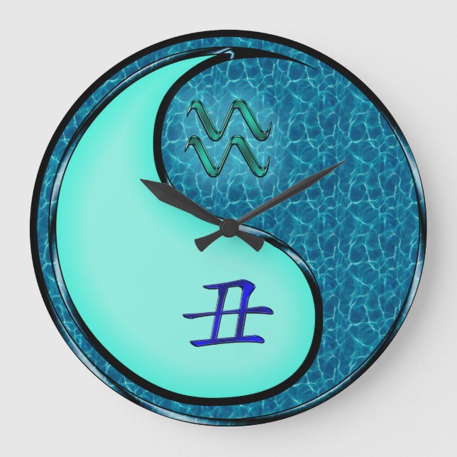 Aquarius & Water Ox Stor Klocka (Framsida)