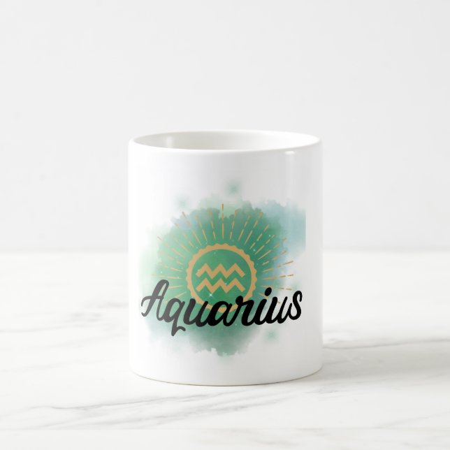 Aquarius Watercolor Stänk Kaffemugg (Center)