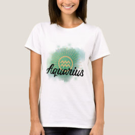 Aquarius Watercolor Stänk T Shirt