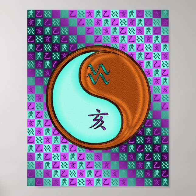 Aquarius & Wood Boar Poster (Framsidan)